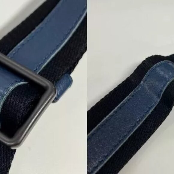 Auth BOTTEGA VENETA Hobo Intrecciato Shoulder Bag Navy Leather - Picture 10 of 16